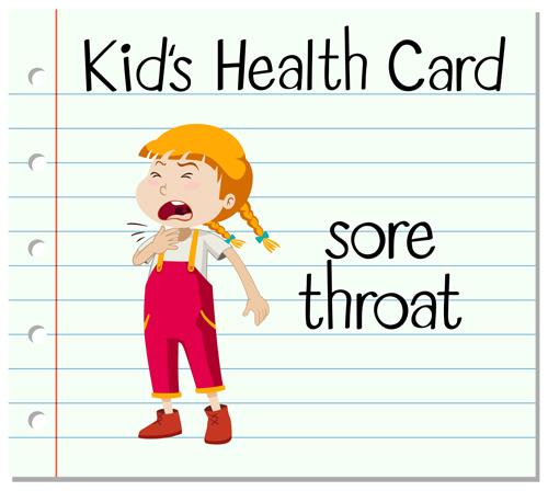 student health card sore throat